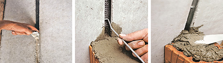Mauwerka nastavci za spoj betonskog zida i zida od cigle